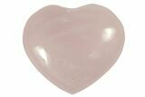 Polished Rose Quartz Hearts - 1.4" Size - Photo 2